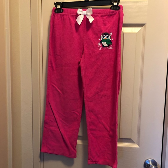 Steve night pants for girls/ Fleece pajamas-Set of two - Picture 4 of 6